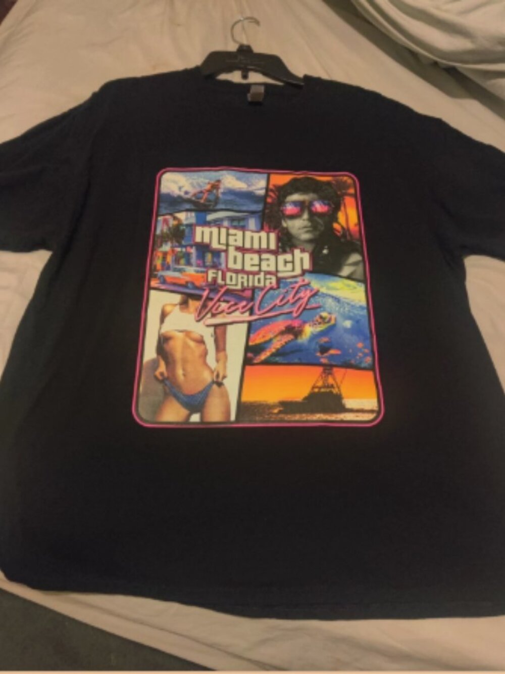 Rare GTA x Scarface Miami Beach Florida Vice City T-Shirt (Size-XL)